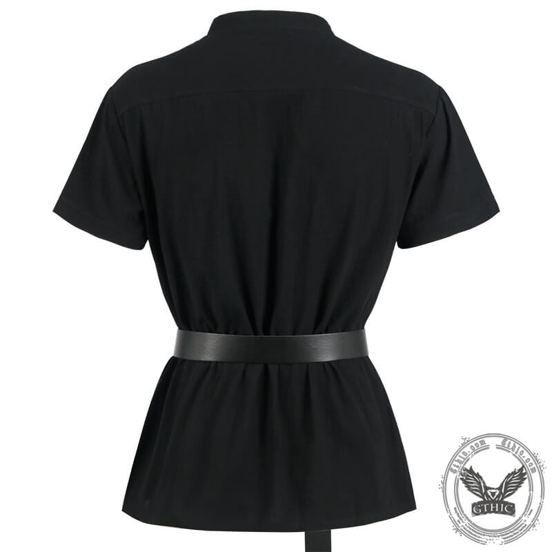 Vintage Medieval Strapped Warrior Belt Shirt | Gthic.com