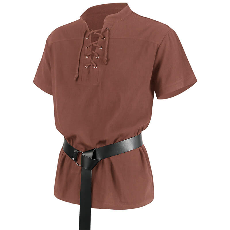 Vintage Medieval Strapped Warrior Belt Shirt | Gthic.com