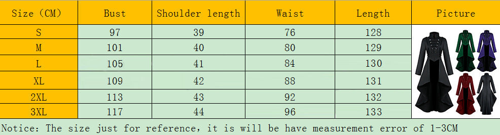 Womens Steampunk Costume Saniplaycos Women's Steampunk Victorian Jacket Coat Medieval Vintage Gothic Tailcoat Long Sleeve Tuxedo Shirt Medieval Costume Women