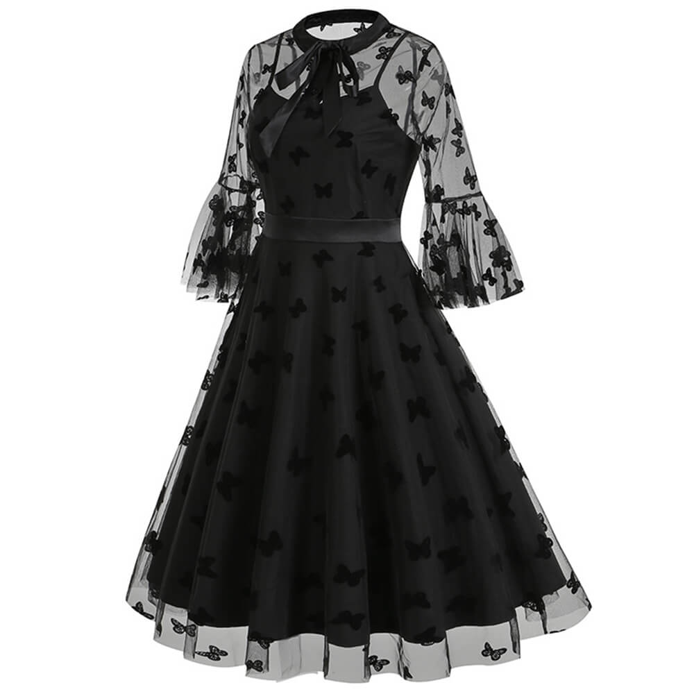 black midi summer dress Summer Away LUNA MIDI DRESS IN Black