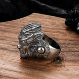 Vintage Monkey King Sun Wukong Stainless Steel Ring