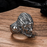 Vintage Monkey King Sun Wukong Stainless Steel Ring