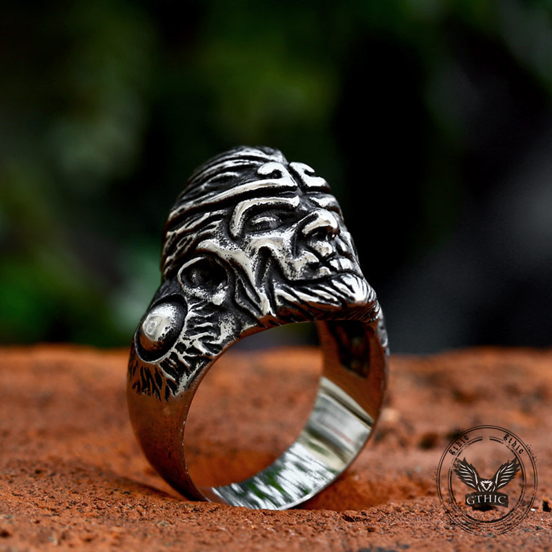 Vintage Monkey King Sun Wukong Stainless Steel Ring