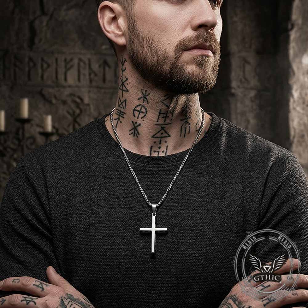 Vintage Multi-Cross Stainless Steel Religious Pendant | Gthic.com