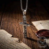 Vintage Multi-Cross Stainless Steel Religious Pendant | Gthic.com