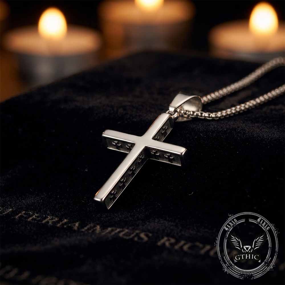 Vintage Multi-Cross Stainless Steel Religious Pendant