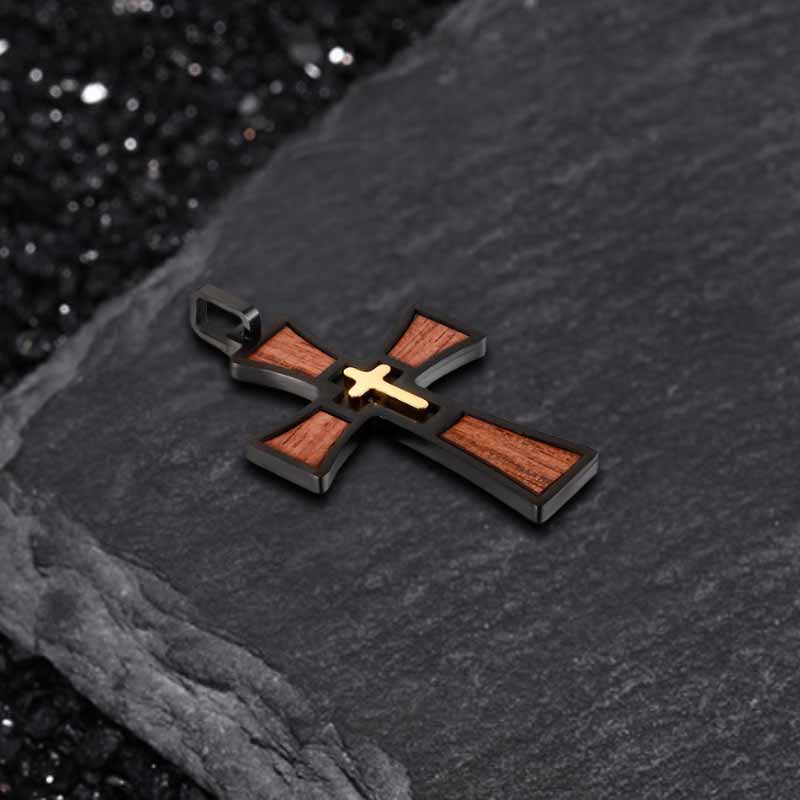 Vintage Multi-Layered Cross Stainless Steel Pendant