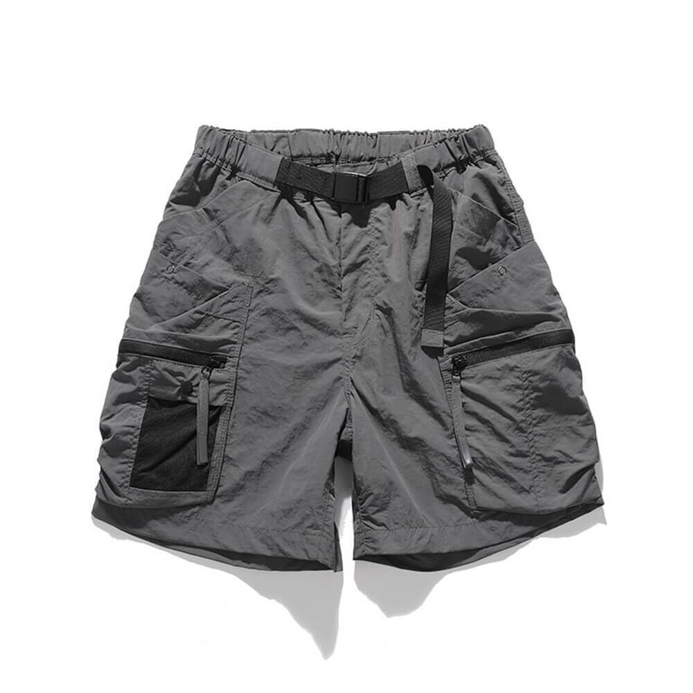 Vintage Multi-Pocket Loose Casual Cargo Shorts 03 | Gthic.com