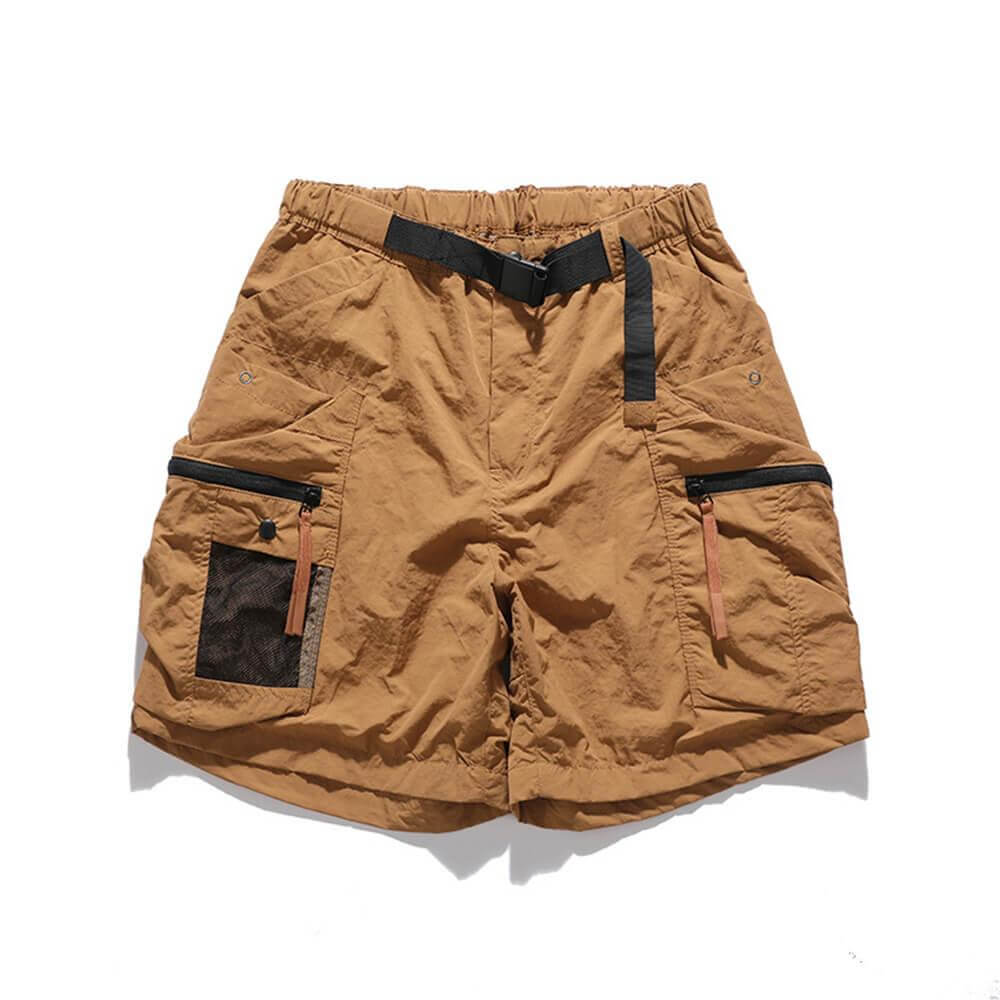 Vintage Multi-Pocket Loose Casual Cargo Shorts 02 | Gthic.com