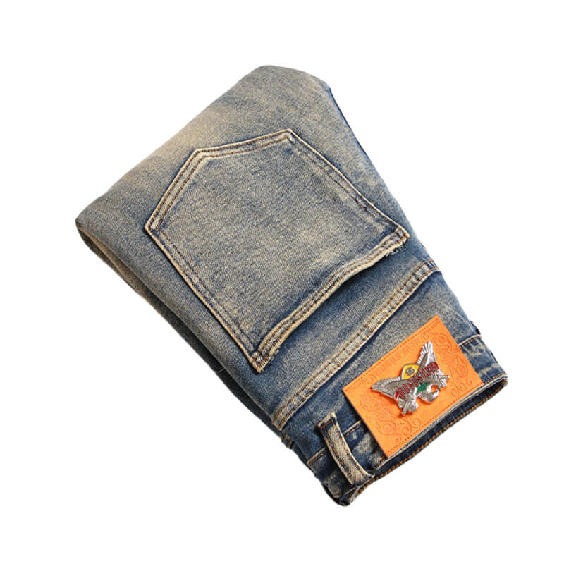 Vintage Multi-Pocket Patchwork Cotton Pants