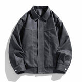 Vintage Multicolor Lapel Casual Leather Jacket | Gthic.com