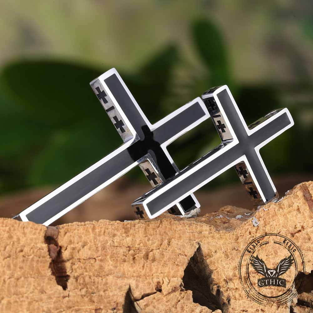 Vintage Multiple Cross Stainless Steel Pendant