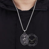 Vintage Native Indian Stainless Steel Amulet Pendant | Gthic.com