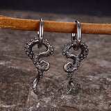 Vintage Octopus Tentacle Stainless Steel Earrings | Gthic.com