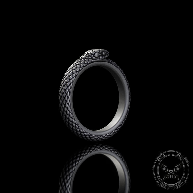 Vintage Ouroboros Sterling Silver Spinner Ring | Gthic.com