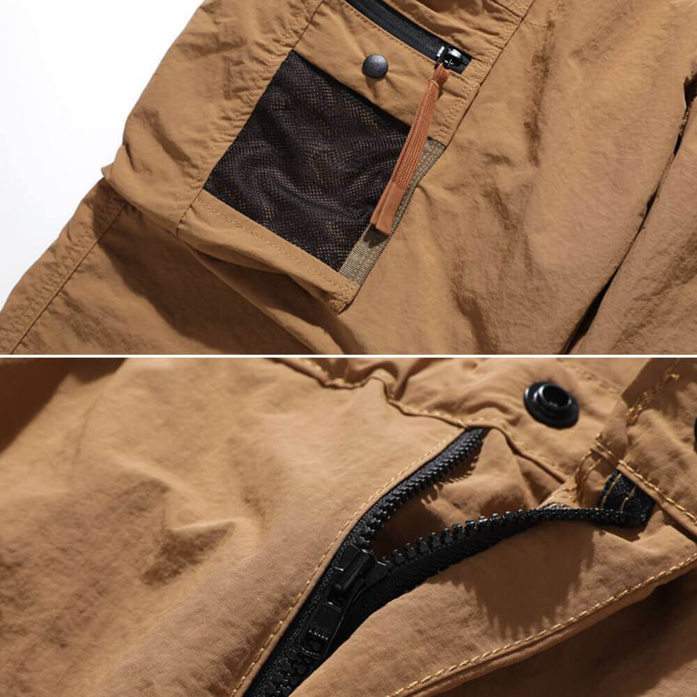 Vintage Outdoor Multi-Pocket Loose Paratrooper Pants | Gthic.com