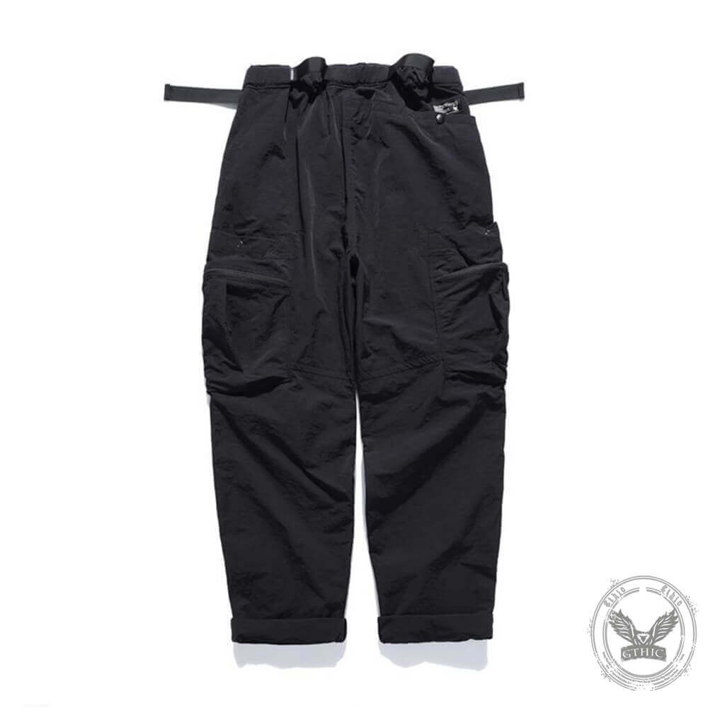 Vintage Outdoor Multi-Pocket Loose Paratrooper Pants | Gthic.com