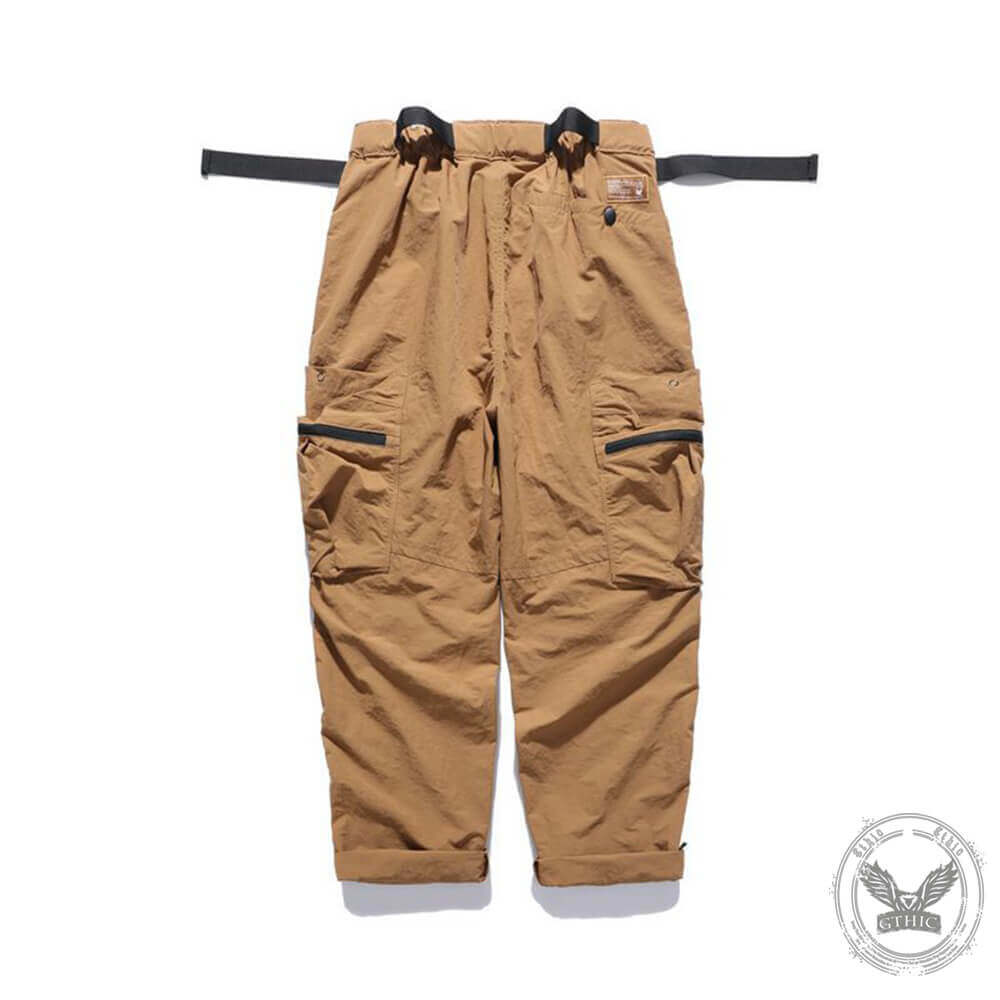 Vintage Outdoor Multi-Pocket Loose Paratrooper Pants | Gthic.com