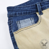 Vintage Patchwork Cotton Flare Pants | Gthic.com