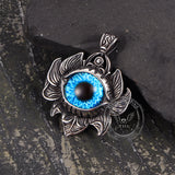 Vintage Pattern Devil Eye Stainless Steel Pendant