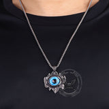 Vintage Pattern Devil Eye Stainless Steel Pendant