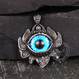 Vintage Pattern Devil Eye Stainless Steel Pendant