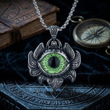 Vintage Pattern Devil Eye Stainless Steel Pendant