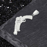 Vintage Pistol Gun Stainless Steel Punk Pendant