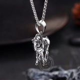 Vintage Prairie Horse Stainless Steel Pendant