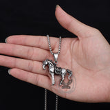 Vintage Prairie Horse Stainless Steel Pendant