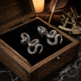 Vintage Python Stainless Steel Snake Pendant | Gthic.com
