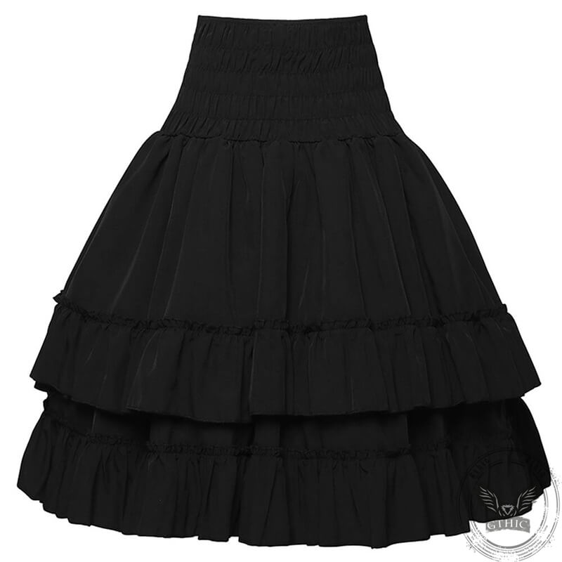 Vintage Renaissance High Waist Multi-Layered Skirt | Gthic.com