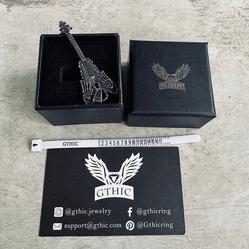 Vintage Rock Guitar Stainless Steel Pendant