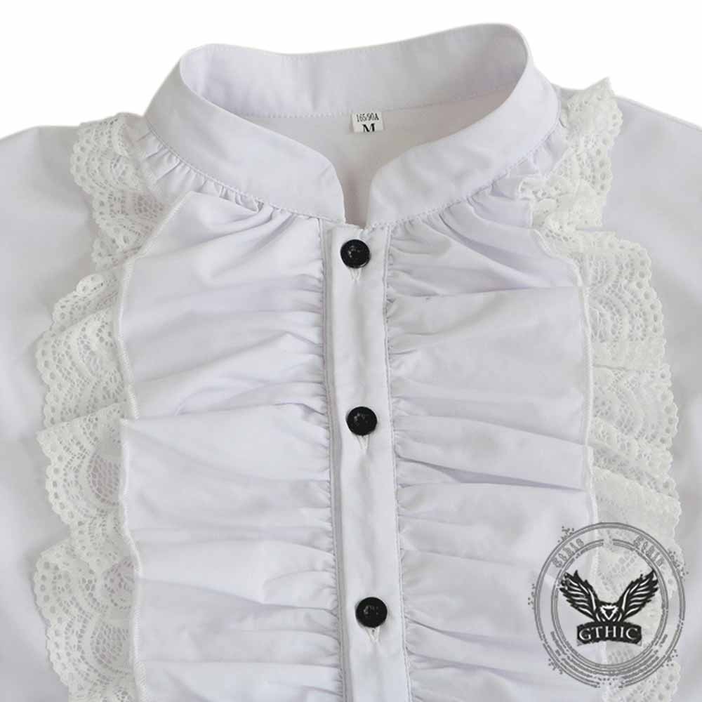 Vintage Ruffled Pirate Cosplay Steampunk Shirt