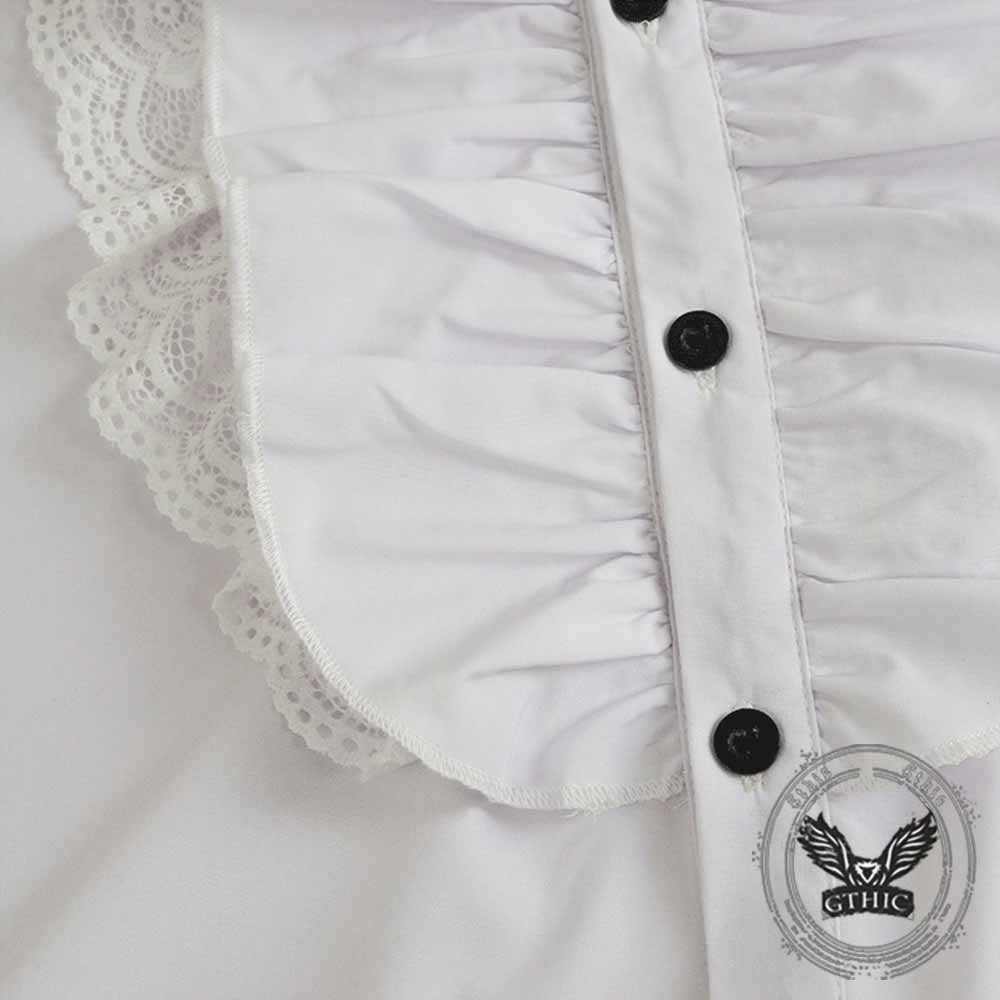 Vintage Ruffled Pirate Cosplay Steampunk Shirt