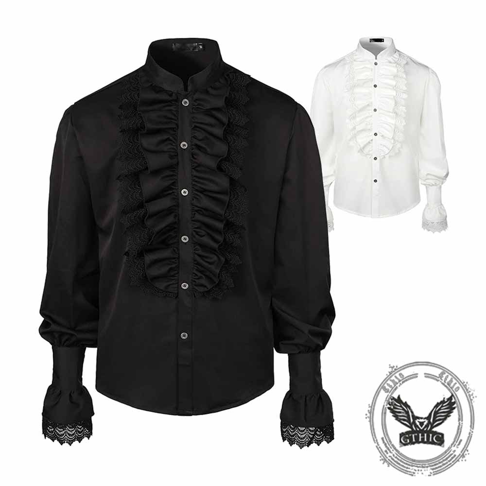 Vintage Ruffled Pirate Cosplay Steampunk Shirt | Gthic.com