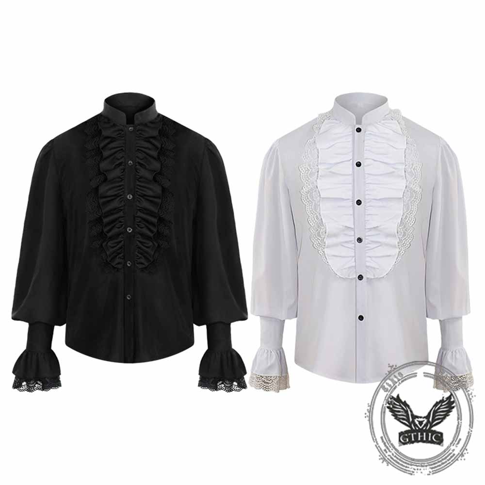 Vintage Ruffled Pirate Cosplay Steampunk Shirt