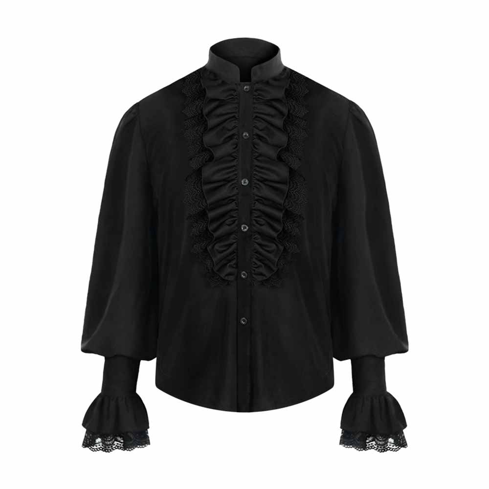 Vintage Ruffled Pirate Cosplay Steampunk Shirt