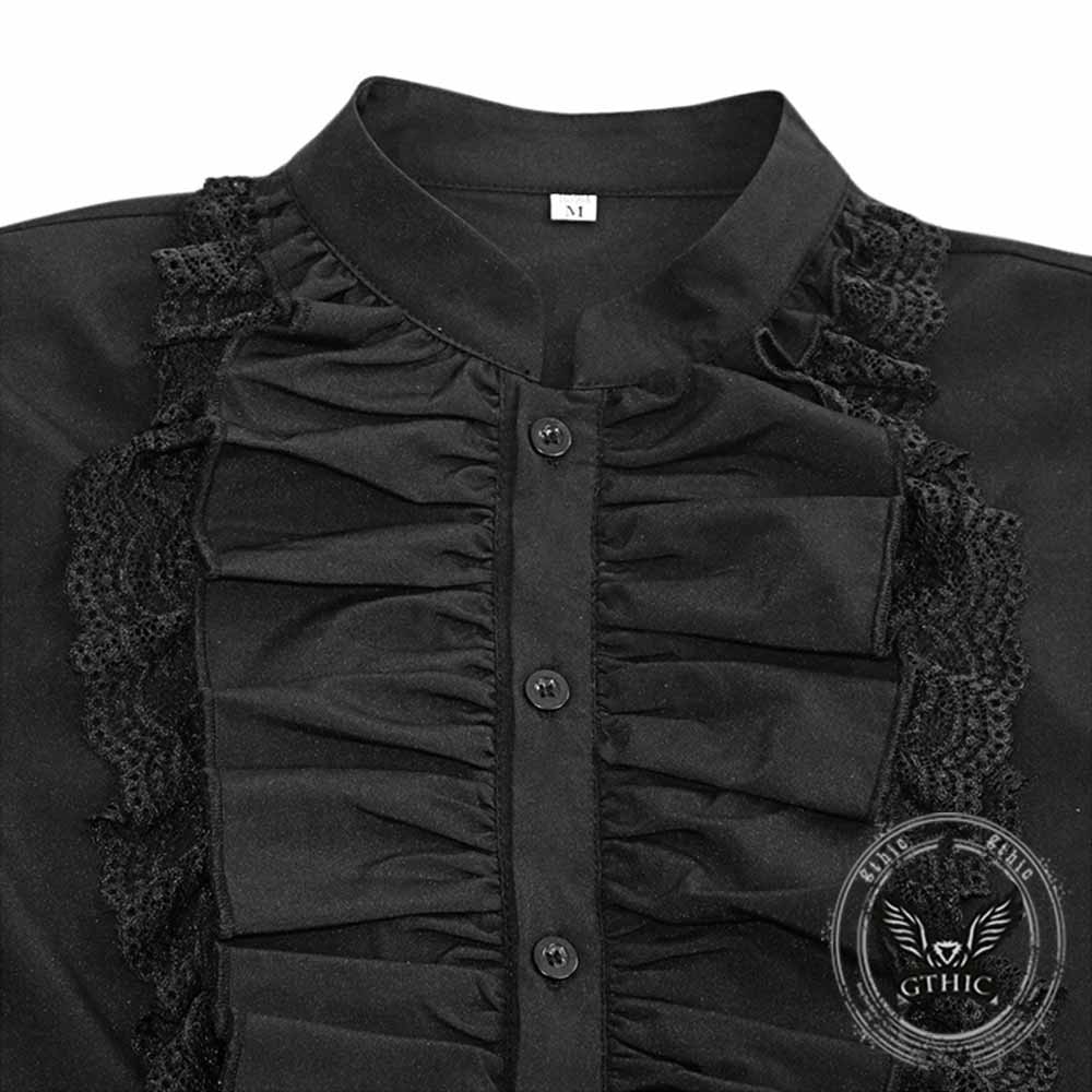 Vintage Ruffled Pirate Cosplay Steampunk Shirt
