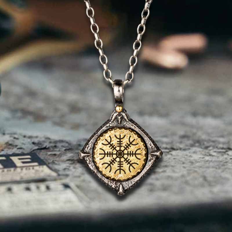 Colgante vikingo de plata de ley con martillo de Thor nórdico