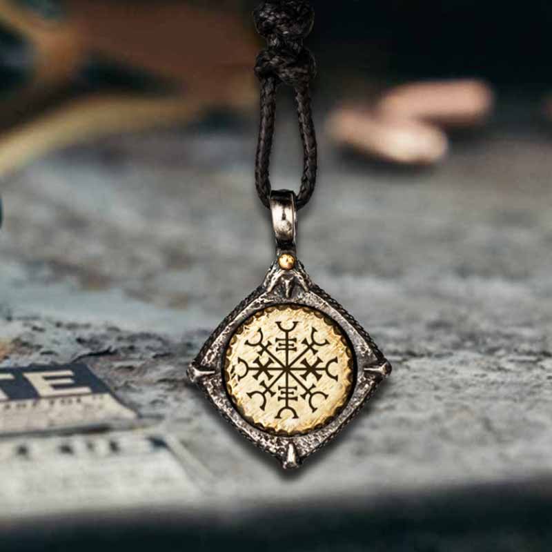 Colgante vikingo de plata de ley con martillo de Thor nórdico