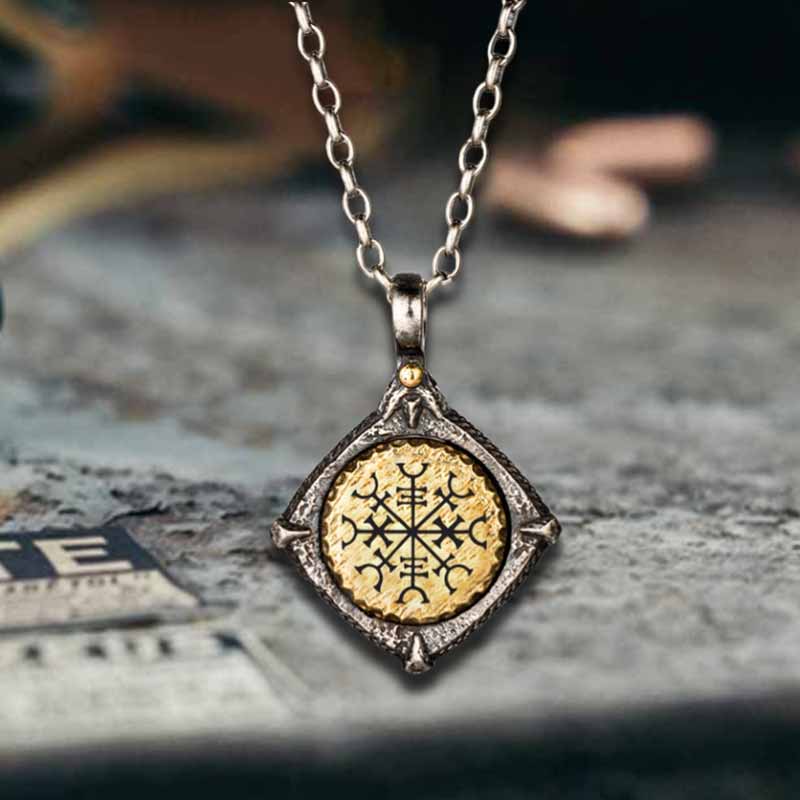 Colgante vikingo de plata de ley con martillo de Thor nórdico