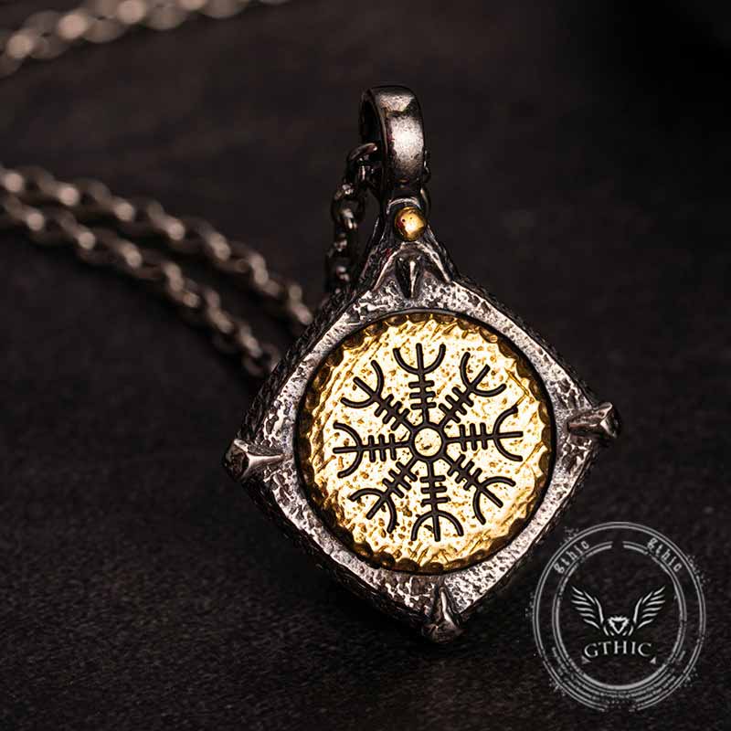 Colgante vikingo de plata de ley con martillo de Thor nórdico