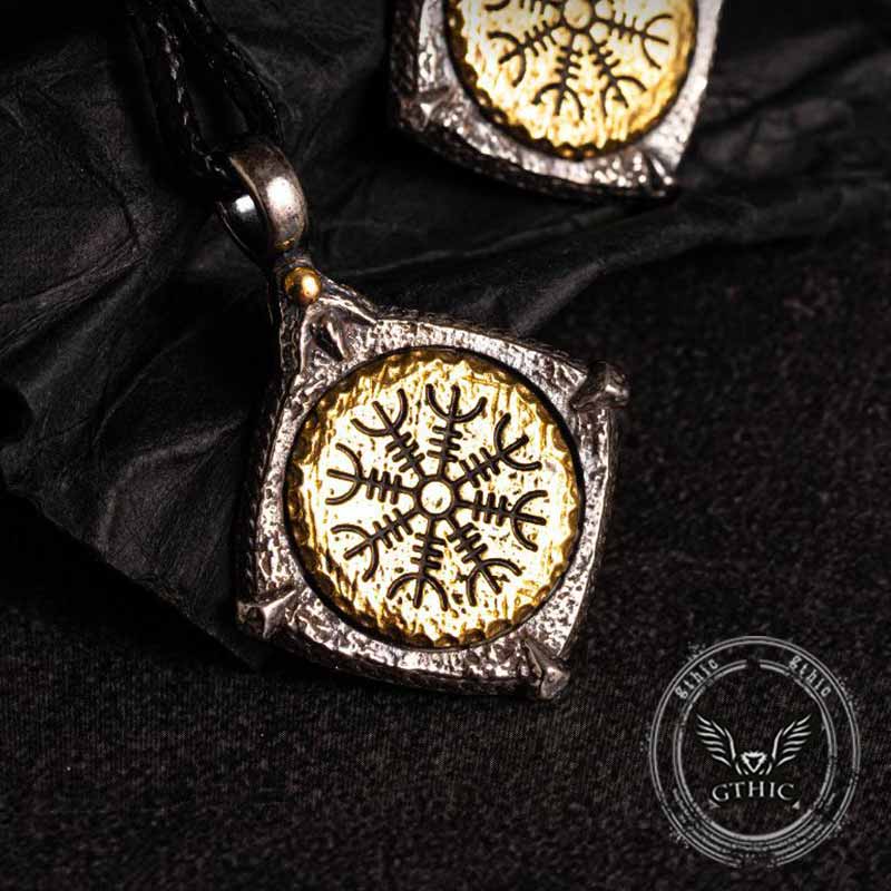 Colgante vikingo de plata de ley con martillo de Thor nórdico