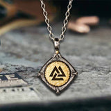 Colgante vikingo de plata de ley con martillo de Thor nórdico