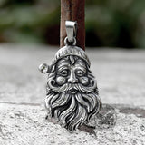 Vintage Santa Claus Stainless Steel Pendant | Gthic.com