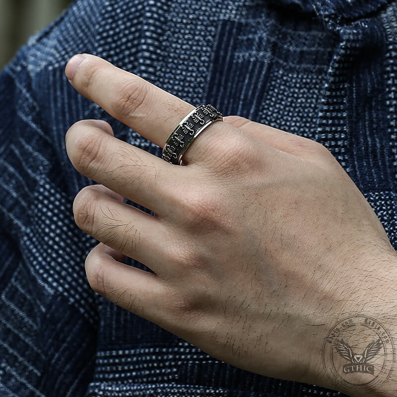 Vintage Scorpion Stainless Steel Spinner Ring