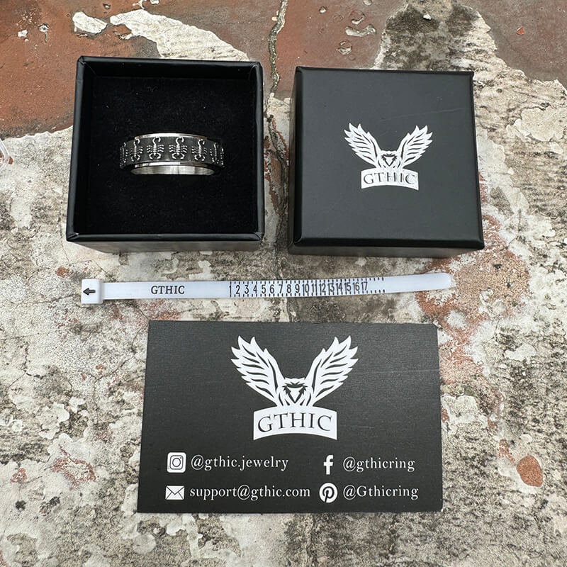 Vintage Scorpion Stainless Steel Spinner Ring