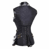 Vintage Shawl Vest Rivet Palace Style Corset