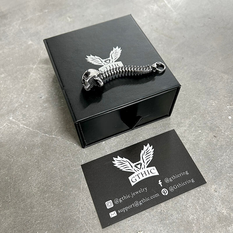 Vintage Vertebrae Skeleton Stainless Steel Bottle Opener Pendant